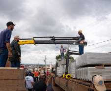 Após tornado, 70% dos imóveis de Rio Bonito do Iguaçu já receberam cobertura