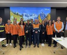 Riscos e repostas a desastres: Defesa Civil do Paraná participa de visita técnica à Itália