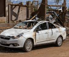 Histórias comoventes: moradores de Rio Bonito do Iguaçu começam a reconstruir a vida