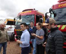 Em Rio Bonito do Iguaçu, Ratinho Junior anuncia força-tarefa para reconstrução das casas