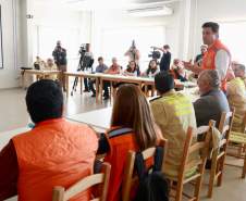 Governo do Estado alinha novas ações para a reconstrução de Rio Bonito do Iguaçu