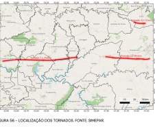 Laudo técnico final do Simepar eleva classificação de tornados que atingiram 11 cidades do Paraná