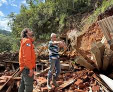 Estado, União e municípios iniciam levantamento de danos em estruturas de Cerro Azul e Adrianópolis
