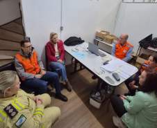 Estado reforça ações de assistência e monitoramento em União da Vitória com a cheia do Rio Iguaçu
