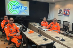 Visita dos militares do Corpo de Bombeiros Militar de Minas Gerais