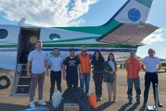 Aviões do Paraná levam veterinários, medicamentos e internet ao Rio Grande do Sul