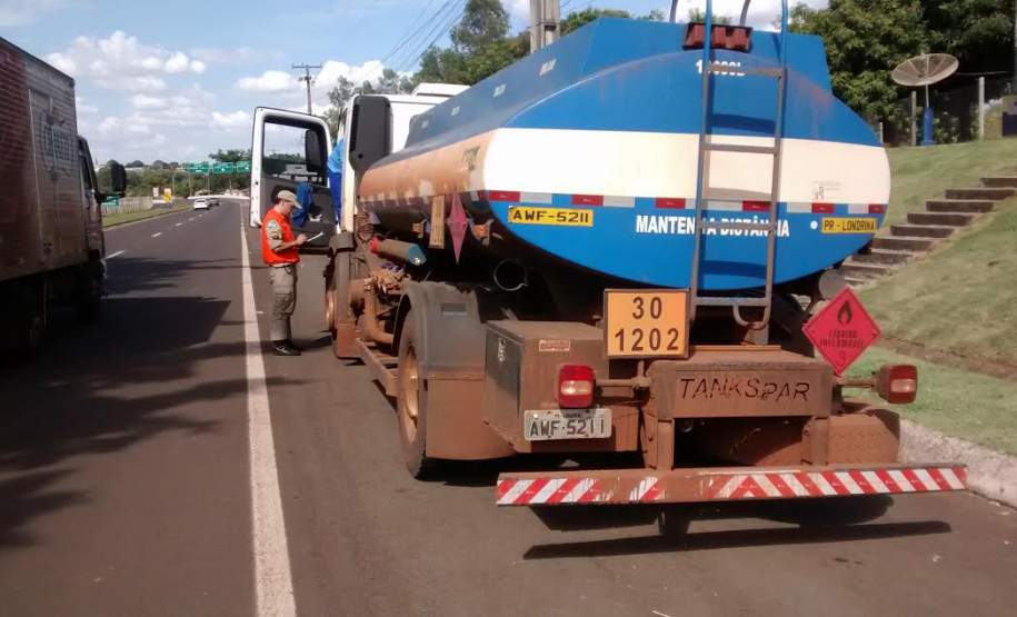 Fiscalização Prod. Perigosos Rod. BR 369 Posto PRF Ibiporã-PR. Fiscalização Prod. Perigosos Rod. BR 369 Posto PRF Ibiporã-PR.