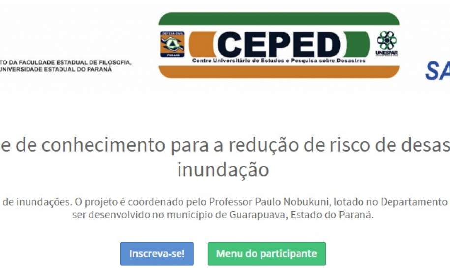 UNICENTRO oferece curso a distância sobre inundações no Paraná. Inscrições vão até junho UNICENTRO oferece curso a distância sobre inundações no Paraná. Inscrições vão até junho
