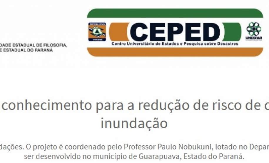UNICENTRO oferece curso a distância sobre inundações no Paraná. Inscrições vão até junho UNICENTRO oferece curso a distância sobre inundações no Paraná. Inscrições vão até junho