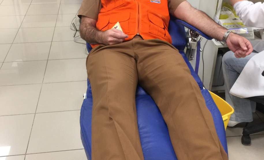 Coordenadoria Estadual de Proteção e Defesa Civil faz campanha Sangue Voluntário de doação de sangue no estado