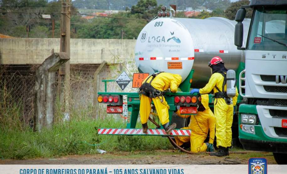 Atuação rápida do Corpo de Bombeiros em caso de vazamento de Produto Perigoso Atuação rápida do Corpo de Bombeiros em caso de vazamento de Produto Perigoso