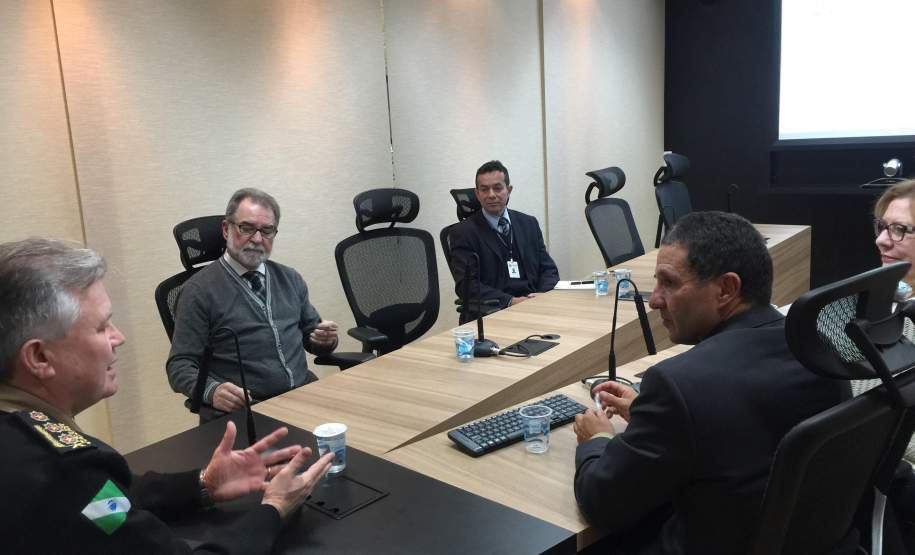 CEPDEC - PR recebe visita de integrantes da Secretaria de Planejamento. CEPDEC - PR recebe visita de integrantes da Secretaria de Planejamento.