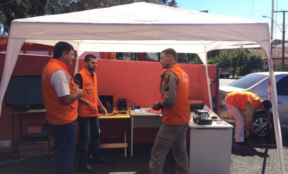 Realizado simulado dos Radioamadores na cidade de Prudentópolis.