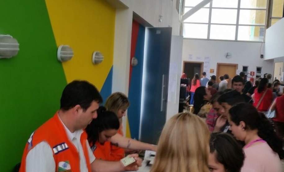 Coordenadoria Estadual de Proteção e Defesa Civil está apoiando o mutirão da cidadania em Curitiba.