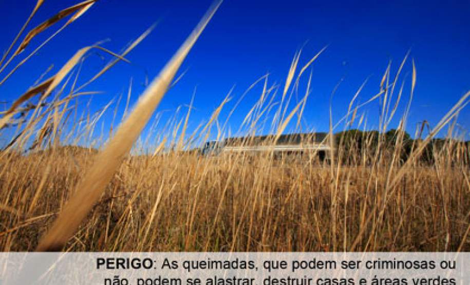 Riscos de queimadas Nos meses mais frios, a geada acaba secando a vegetação e com o clima seco as chances de queimadas aumentam.