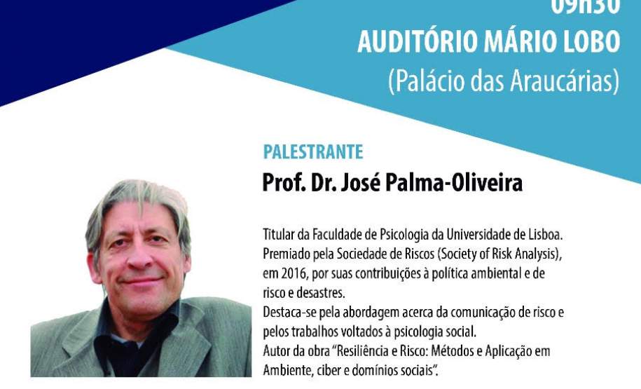 PROGRAME-SE: CEPED-PR promove palestra sobre psicologia na gestão de riscos e desastres neste sábado (30) PROGRAME-SE: CEPED-PR promove palestra sobre psicologia na gestão de riscos e desastres neste sábado (30)