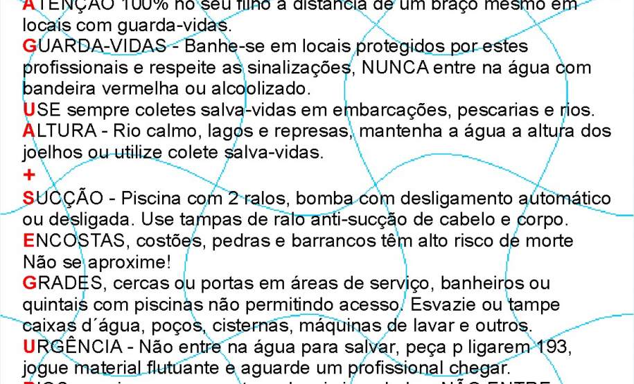 Semana Latino Americana de Prevenção em Afogamentos 20 á 26 de Novembro 2017