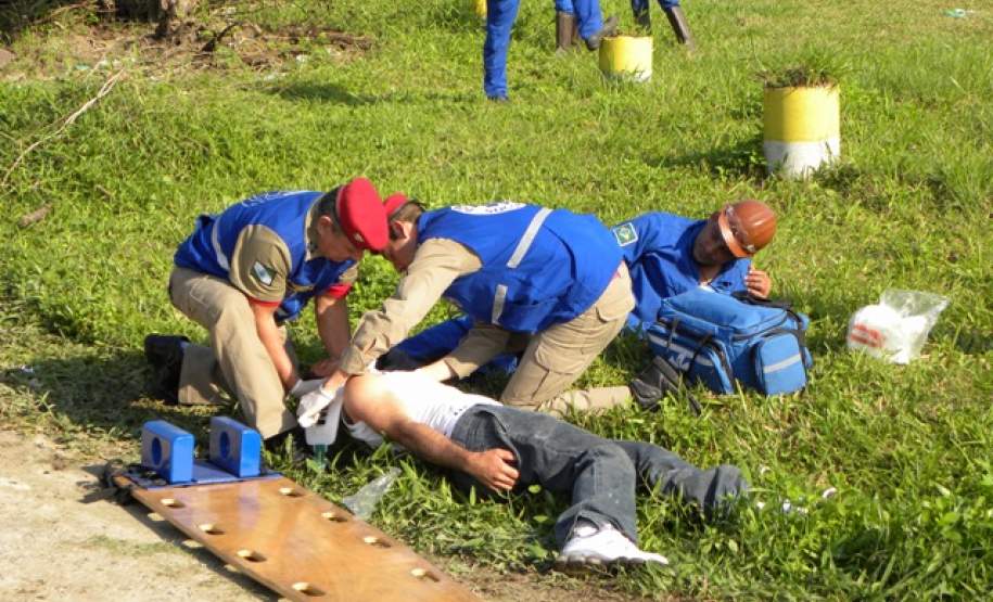 Fotos referentes ao exercídio realizado na quarta-feira (17).