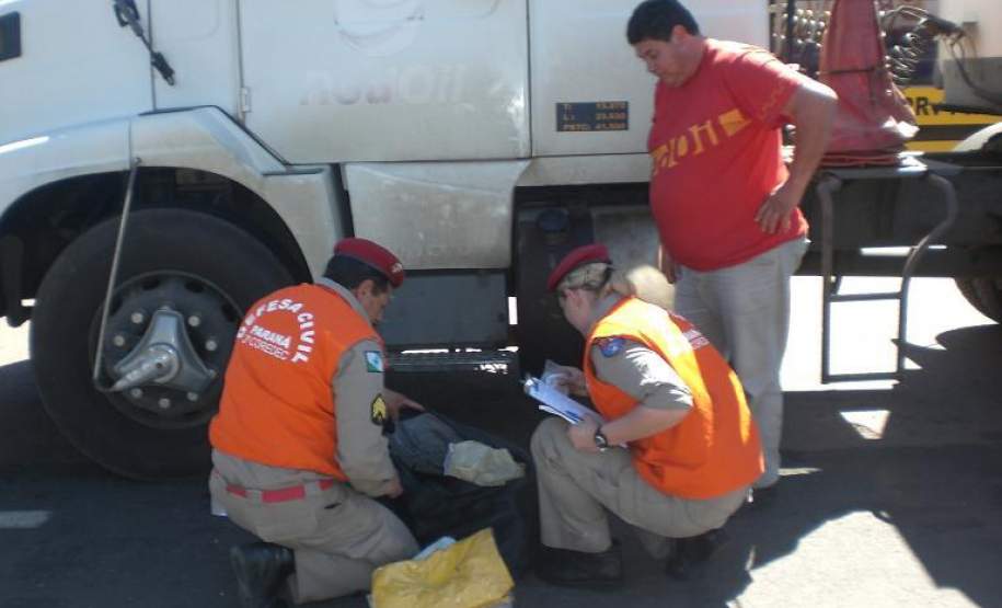 2ª Coordenadoria Regional de Defesa Civil realiza Fiscalização do Transporte de Produtos Perigosos