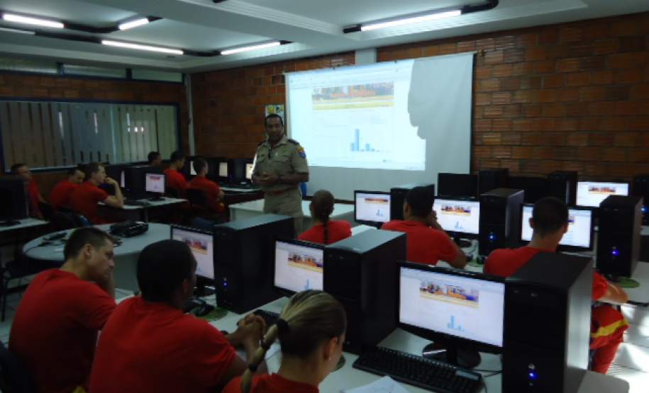 Aula prática dobre para os alunos de formação de soldados do 5ª GB, sobre o preenchimento de "NOPRED e AVADAN".