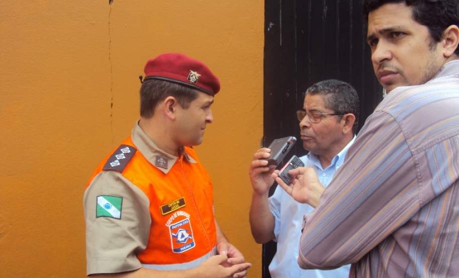 entrevista com Cap. QOBM Jardel sobre simulado em evacuação na escola Idália Rocha