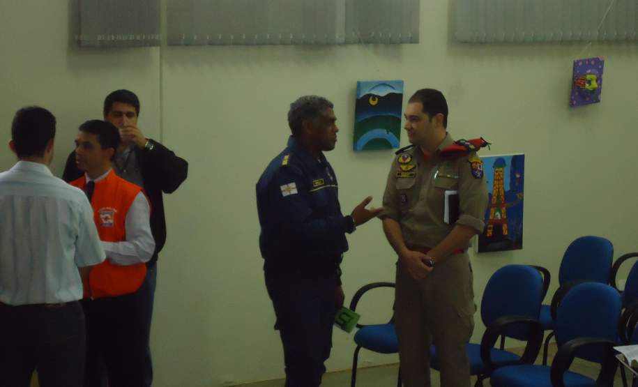 13ª COREDEC – Apucarana: Encerramento da Semana de Redução de Desastres  - 
Maj Saqueta e Cmt GMA Mello