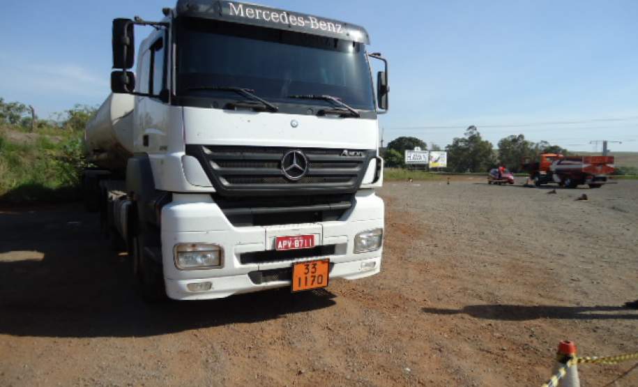 5ª COREDEC – vazamento de produtos perigosos na BR 376 Km 190,5 (Alcool hidratado).