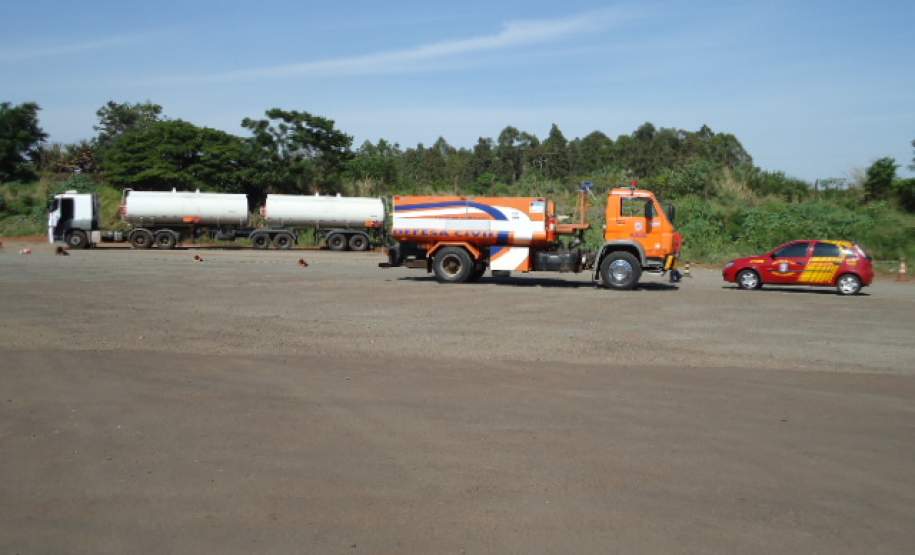 5ª COREDEC – vazamento de produtos perigosos na BR 376 Km 190,5 (Alcool hidratado).