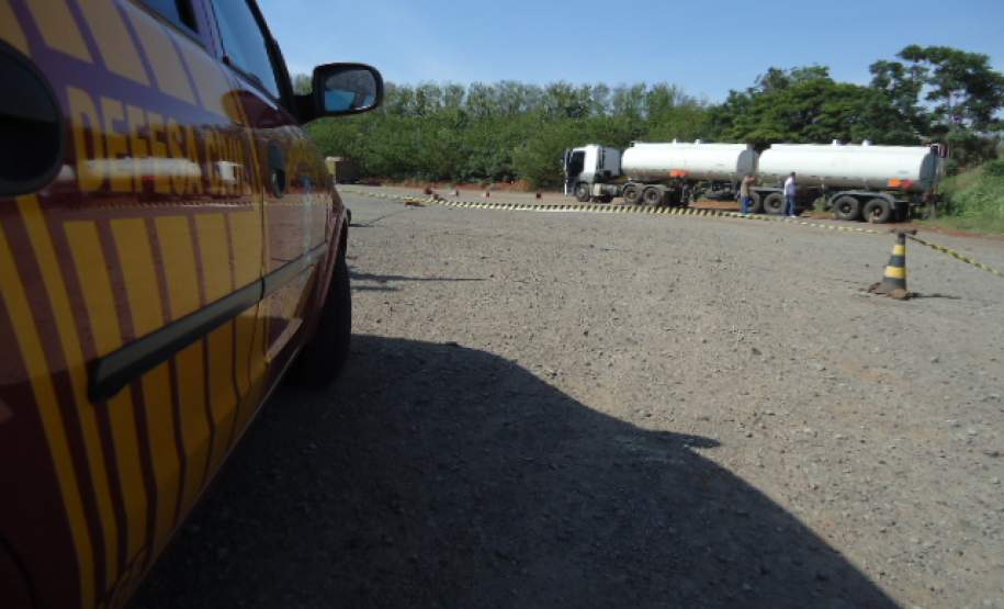 5ª COREDEC – vazamento de produtos perigosos na BR 376 Km 190,5 (Alcool hidratado).