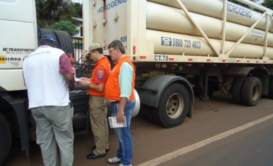 Fiscalização no transporte de produtos perigosos