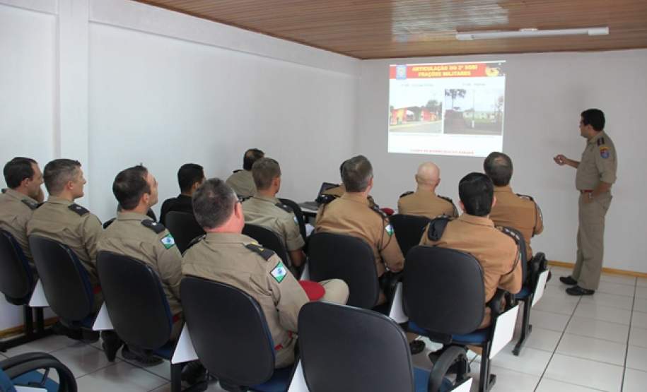 Visita do Exmo. Sr. Comandante Geral da PMPPR. Apresentação do Cmt do 2º SGBI.