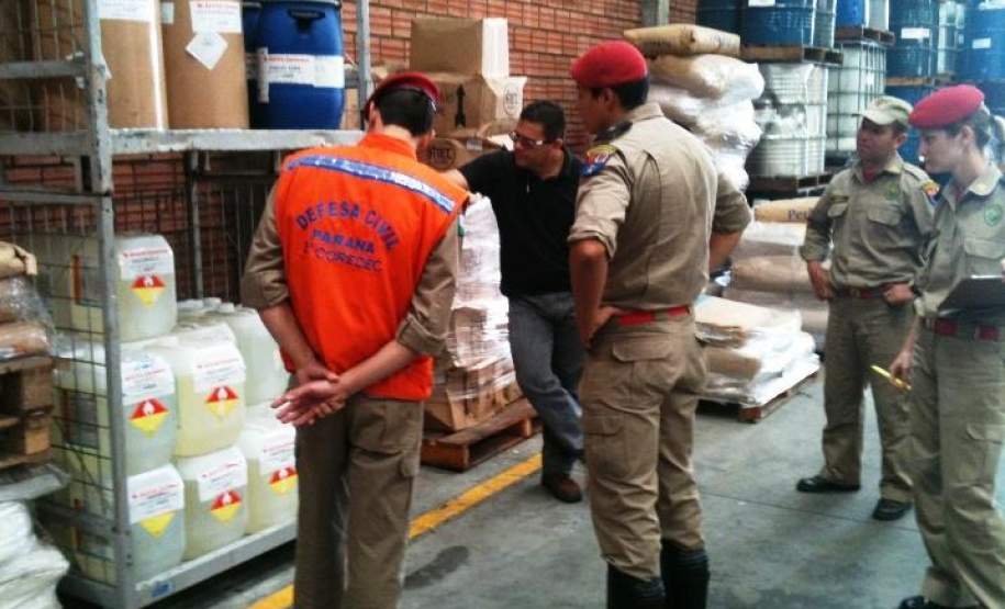 - No dia 20 de Abril de 2012, a 2ª COREDEC  realizou Fiscalização ao Armazenamento de Produtos Perigosos na Empresa Águia Química - Rodovia PR 151 KM 116 - Jd