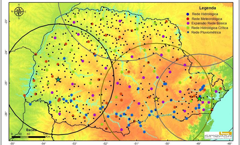 SIMEPAR ESTAÇOES EM TODO ESTADO DO PARANA