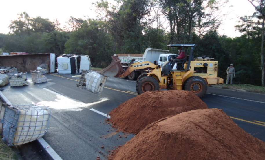 procedimento de retirada do material contaminado.