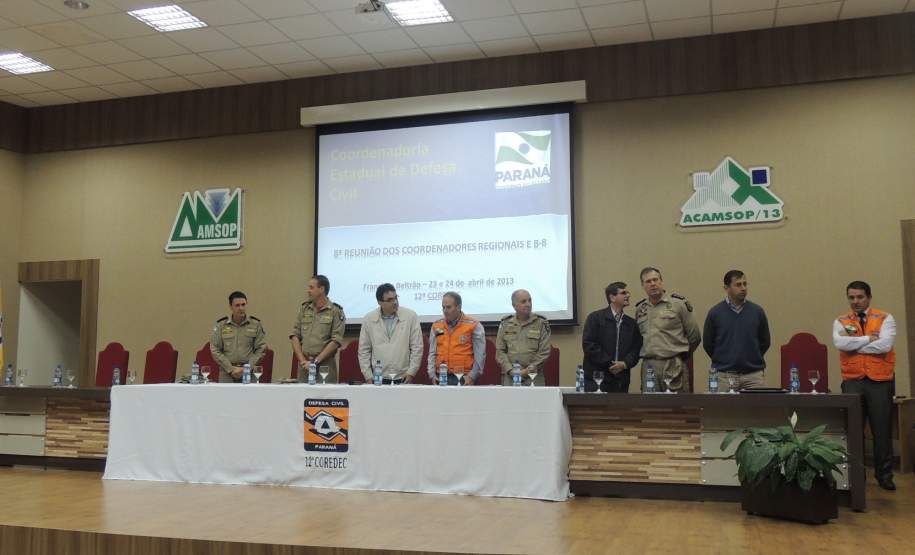 Reunião dos Coordenadores Regionais de Defesa Civil em Francisco Beltrão.