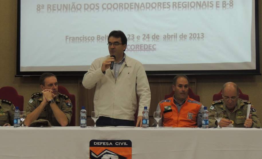 Reunião dos Coordenadores Regionais de Defesa Civil em Francisco Beltrão.