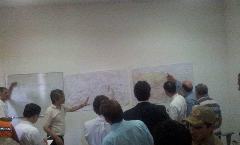 Coordenadoria Estadual de Defesa Civil (Cedec) e 8º Grupamento de Bombeiros (8º GB) recebem comitiva do Japão para estudo na área de monitoramento alerta e alarme.