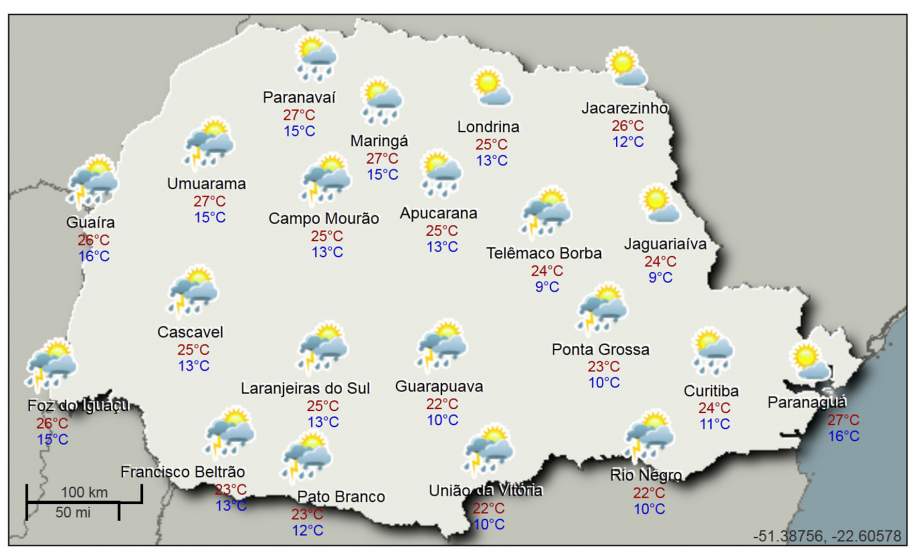 PREVISÃO DO TEMPO PREVISÃO DO TEMPO