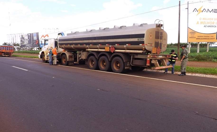 A 9ª Coordenadoria Regional de Proteção e Defesa Civil (9ª CORPDEC) organizou uma operação integrada de fiscalização em transporte rodoviário de produtos perigosos.