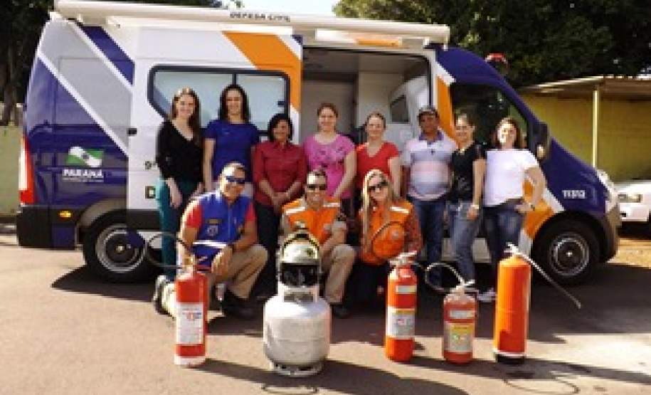 9º Coordenadoria Regional de Proteção e Defesa Civil realiza capacitação de Brigadistas, através do Programa Brigadas Escolares - Defesa Civil nas Escolas.