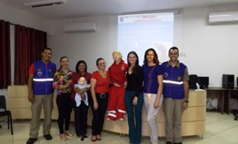 Encerramento das aulas práticas de primeiros socorros.