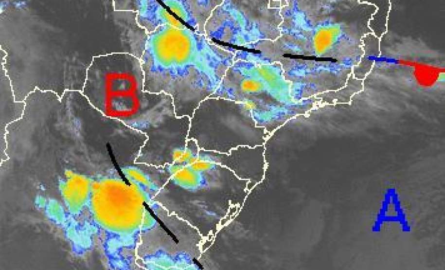 AVISO METEOROLÓGICO DEFESA CIVIL: Frente fria chega ao Paraná
