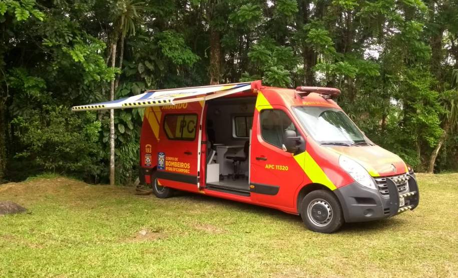Coordenadoria Estadual de Proteção e Defesa Civil realiza simulado de abandono de área na comunidade Rio Sagrado, no município de Morretes.