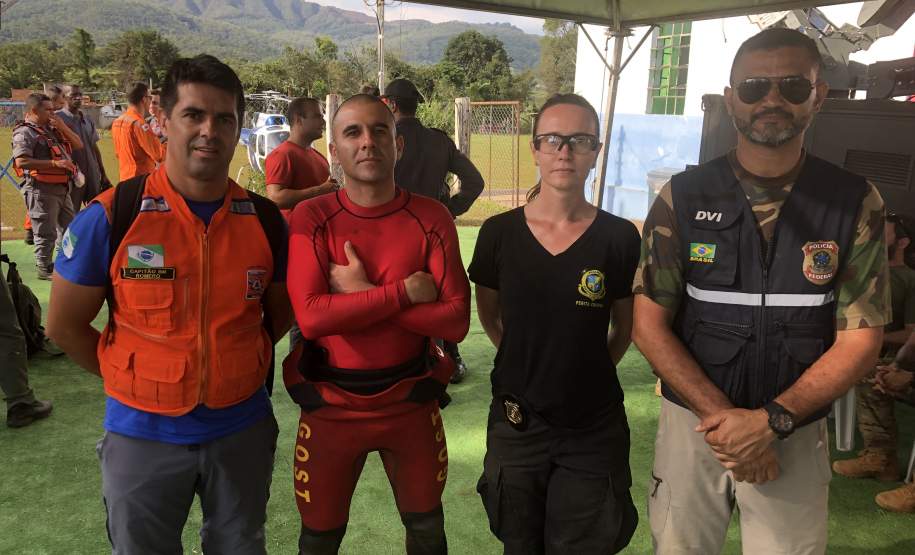 Integrantes da Defesa Civil Estadual prestam auxílio em Brumadinho/MG