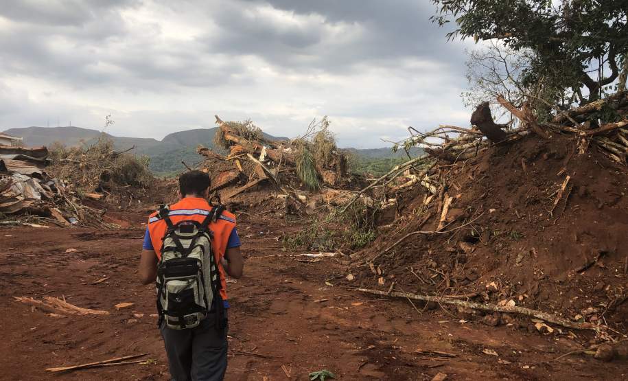Integrantes da Defesa Civil Estadual prestam auxílio em Brumadinho/MG