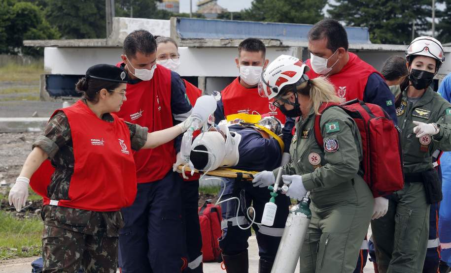 Simulado da força nacional do SUS