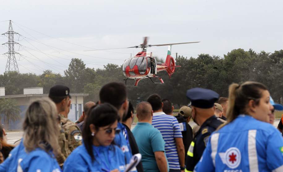 Simulado da força nacional do SUS