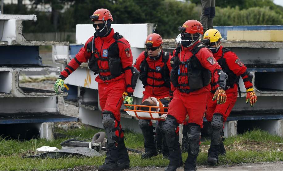 Simulado da força nacional do SUS