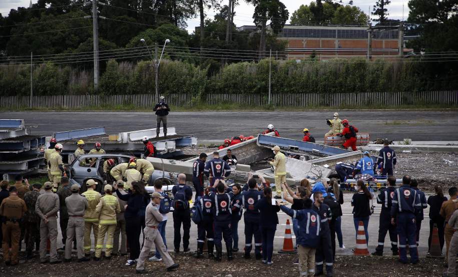 Simulado da força nacional do SUS