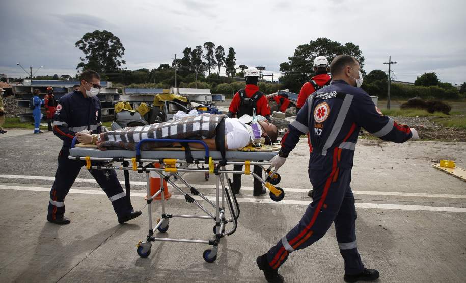 Simulado da força nacional do SUS